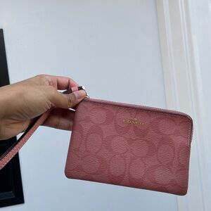 Coach Rose Wristlet Clutch